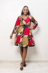Safiatou Wrap Dress - Gaarmi