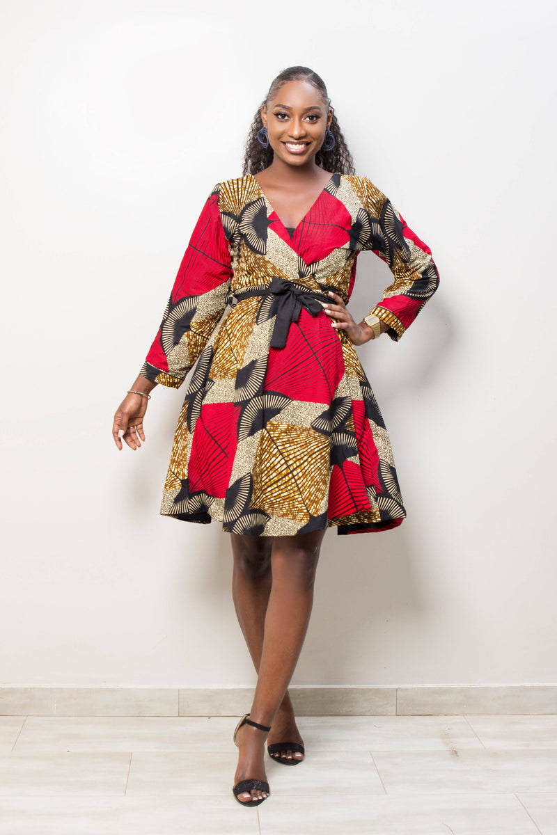 Safiatou Wrap Dress - Gaarmi