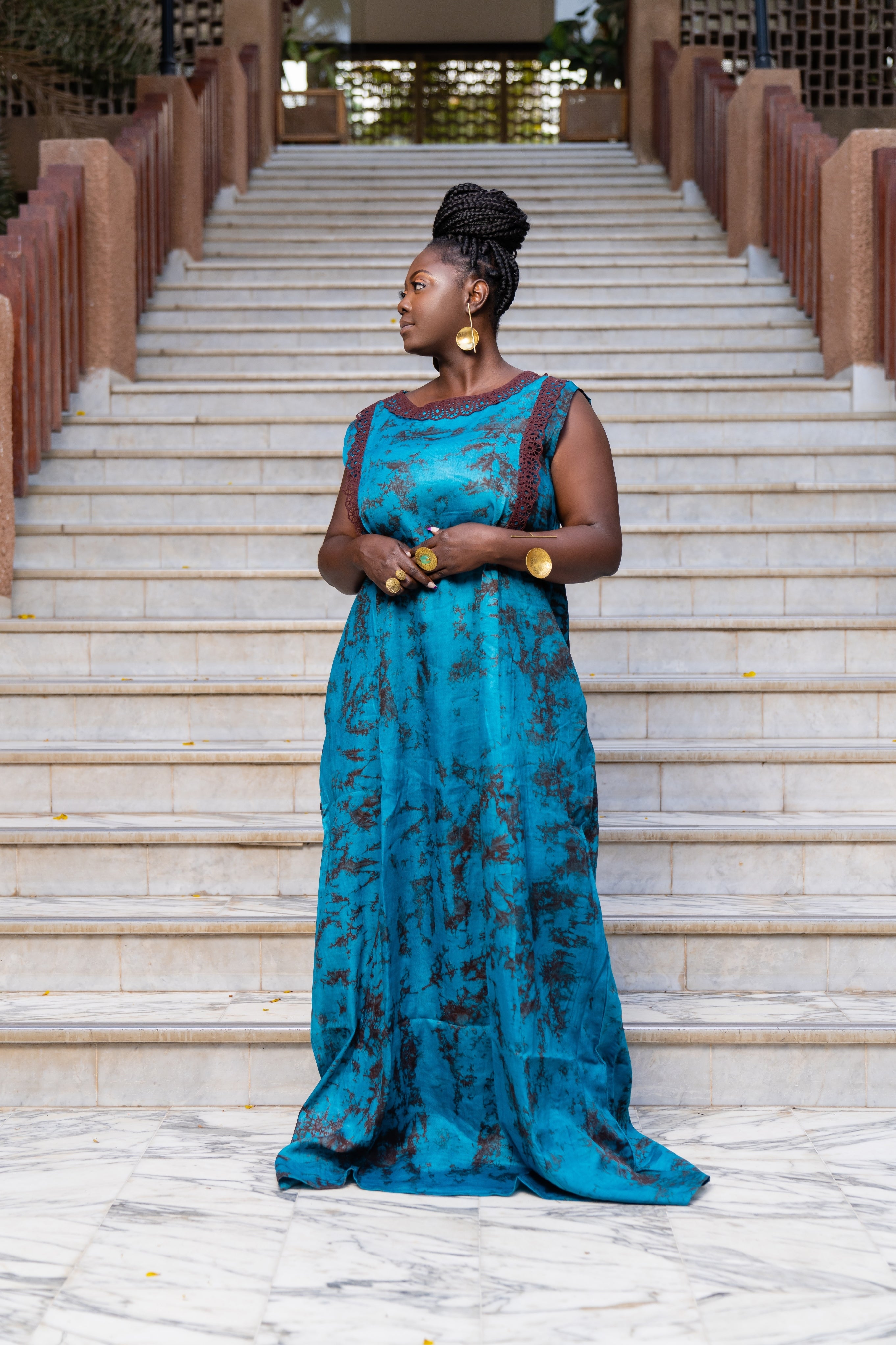Sira Maxi Dress and Kimono Set - Gaarmi